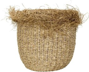 2ks kvetináče z morskej trávy s štiepením - Ø 30 * 33cm / Ø 25 * 27cm