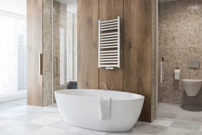 Regnis Elba, Vykurovacie teleso 440x1580mm so stredovým pripojením 50mm, 701W, čierna, ELBA160/40/D5/BLACK