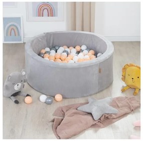 roba Loptičkový bazén, bronzový + Loptičky do bazéna, béžové, 100 kusov  (800011643)