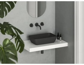 Ravak XJX0D150000 - Umývadlo na dosku CERAMIC SLIM 50x31 cm keramika/čierna