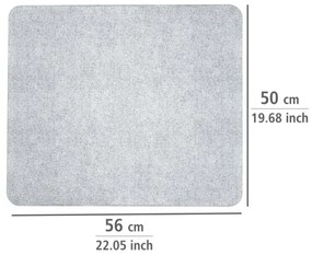 WENKO 2511910800 - Krycia doska 50x56 cm priehľadná/sivá