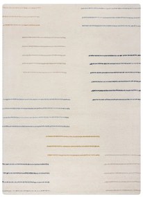 Krémový ručne tkaný vlnený koberec 200x290 cm Dottie Geometric – Flair Rugs