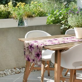ZÁHRADNÝ VODEODOLNÝ BEHÚŇ NA STÔL GARDEN 40X140 CM KVETY