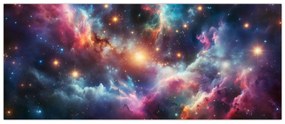 Obraz - Temný vesmír (120x50 cm)