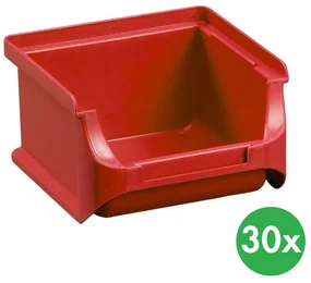 Allit Plastové boxy PLUS 1, 102 x 100 x 60 mm, červené, 30 ks