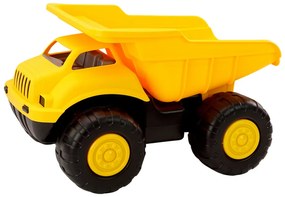 LEAN TOYS Stavebné vozidlo, Nákladný sklápač - žltá