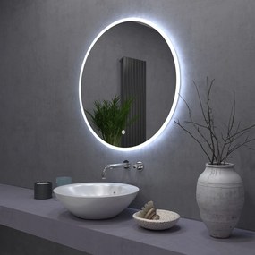 Tutumi, okrúhle LED kúpeľňové zrkadlo 50cm FFJ50, HOM-02836