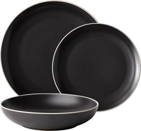 Set tanierov 18 ks — Elements Yin & Yang black - W0224