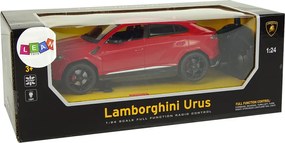 LEAN Toys R/C auto Lamborghini Urus červené 1:24 2.4G, svetlá