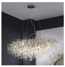 Paul Neuhaus 2031-55 - Luster na lanku ICICLE 15xG9/40W/230V 75x150 cm chróm