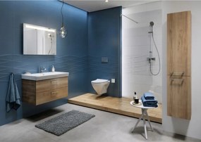 Cersanit Mille - závesná wc misa CleanOn so SLIM pomaly padajúcim sedátkom z duroplastu, SET B291, biela, S701-453