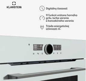 Klarstein Illuminosa inteligentná rúra, ovládanie pomocou aplikácie, Energetická účinnosť A+, Kapacita 73 L, 11 Funkcií