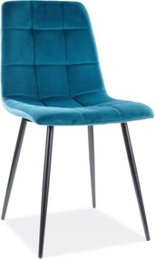 SI Mila Velvet stolička tyrkysová