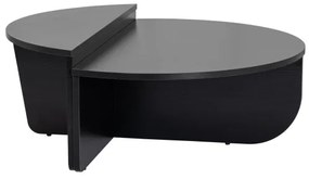 SADA 2x Konferenčný stolík ORION čierna