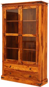 furniture-nabytek.cz - Drevená vitrína z masívneho dreva palisander 100x200x45