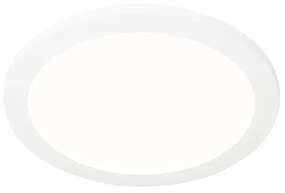 Zapustené stropné svietidlo biele 30 cm vrátane LED 3-stupňový stmievač IP44 - Steve