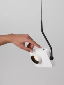 LED stmievateľný biely moderný luster Kedros