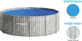 Marimex | Bazén Marimex Florida 3,66x1,22 m so zabudovaným skimmerom - motív ŠEDÉ DREVO | 10340321