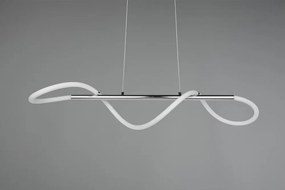 Kovové LED závesné svietidlo so stmievačom v striebornej farbe Argos – Reality