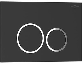 Mexen Tex 01, tlačidlo na splachovanie, čierna matná, 6101-02