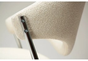 Krémovobiela čalúnená jedálenská stolička Zone – DAN-FORM Denmark