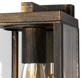 Vintage vonkajšia nástenná lampa starožitné zlaté IP44 - Charlois