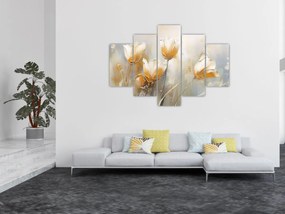 Obraz - Maľba tulipánov (150x105 cm)