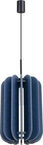 Závesné svietidlo Mula, 1x modré plstené tienidlo, (fi 27cm)