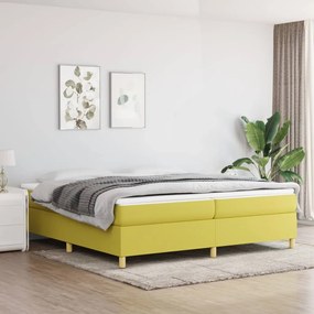 Boxspring posteľ s matracom zelená 200x200 cm látka 3144553