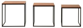 Odkladací stolík SHP 933 Walnut, 3 ks