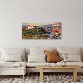 Obraz - Panorama Bratislavy, Slovensko (120x50 cm)