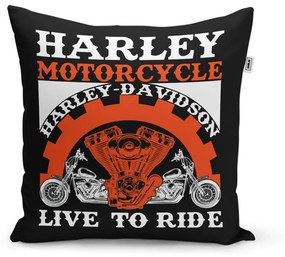 Sablio Vankúš Harley-Davidson Live to ride - 60x60 cm