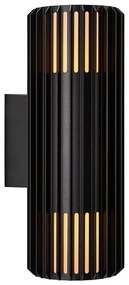 Nordlux - Vonkajšie nástenné svietidlo ALUDRA 2xE27/15W/230V IP54 čierna