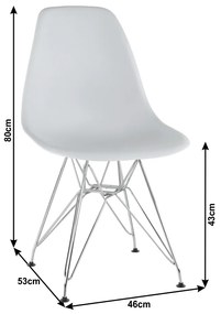 Jedálenská stolička Anisa 2 New - biela