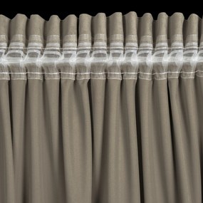 ZATEMŇOVACÍ ZÁVES NA PÁSKE ROSA 140X270 CM HNEDÁ