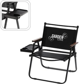 CH Skladacia turistická stolička s bočným stolíkom
