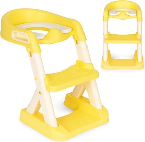 Detský WC nástavec so schodíkmi a mäkkým sedadlom – protišmykový, nastaviteľný ECOTOYS