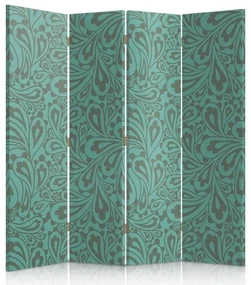 Gario Paraván Krása v tyrkysovej farbe Rozmery: 145 x 170 cm, Prevedenie: Klasický paraván