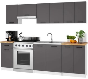 Spodná kuchynská skrinka na rúru OLIWIA S60KU biela / sivá