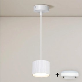 BRILAGI - LED Závesné svietidlo na lanku STRIPY 1xGX53/15W/230V pr. 82 mm biela