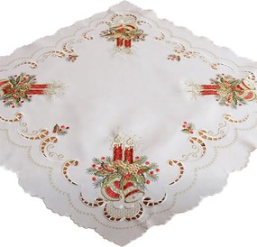 Obrus Červené sviečky 85 × 85 cm