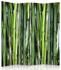 Ozdobný paraván, Bambus - 145x170 cm, štvordielny, klasický paraván