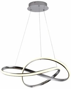 Brilagi - LED Stmievateľný luster na lanku COSMOWAVE LED/70W/230V chróm + DO
