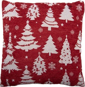 Decorative Cushion 44x44 Cm Red Polyester - 44*44*4 cm