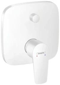 Hansgrohe Talis E, páková vaňová batéria pod omietku s prepínačom pre 2 telesá, biela matná, HAN-71745700
