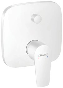 Hansgrohe Talis E, páková vaňová batéria pod omietku s prepínačom pre 2 telesá, biela matná, HAN-71745700