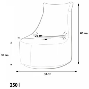 EF4017 Ecopuf Sedací vak Ecopuf - SEAT L Modern polyester DG38/NC15