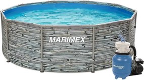 Marimex | Bazén Marimex Florida 3,05x0,91 m s pieskovou filtráciou ProStar 3 - motív KAMEŇ | 19900100