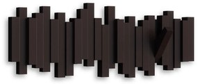Tmavohnedý plastový nástenný vešiak Sticks – Umbra