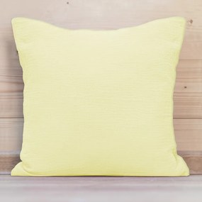 Biante Mušelínová obliečka na vankúš MSN-071 Svetlá vanilkovo žltá 40 x 60 cm